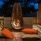 Stunning Corten Outdoor Fireplace | Fire Pit Wood Rack for Indoor & Outdoor | Made in Canada - Model # WBFP665-Taimco