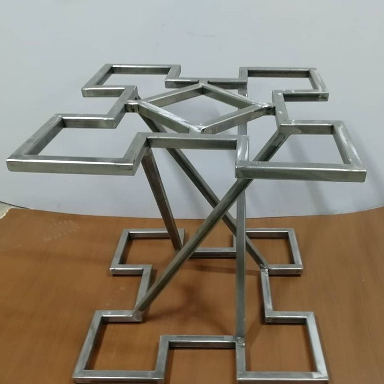 Stunning Square Design Steel Base Frame for Tables |Luxurious Modern Steel Table Base for Home, Central Table, Office &amp; Hotel Tables| Made in Canada – Model # TL703-Taimco