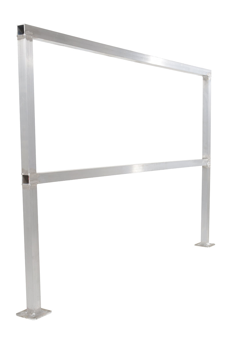 Square Railing For Protection TAIMCO Square Safety Aluminum Rigid Guard Rail - Made in Canada - Mode