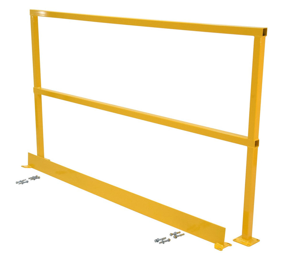 TAIMCO Square Safety Steel Rigid Guard Rail With Toe Board - Made in Canada - Model # P889-Taimco