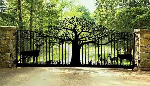 Tree Of Life Driveway Gate | Made in Canada | Model #408