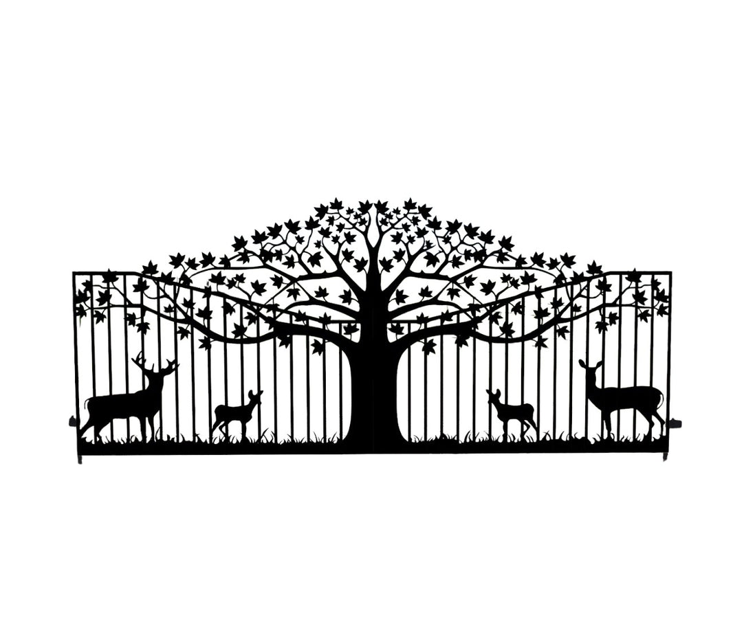 Tree of Life Steel Driveway Gate | Model # 862