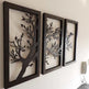 Triptych Painting Openwork In Metal Tree Painting - Tree Triptych | Laser Cut Art | Made in Canada - Model # WD909-Taimco