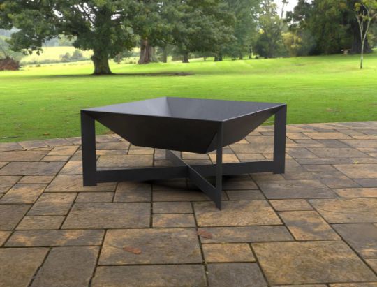 Unique &amp; Simplistic Square Design Camp Fire Pit | Classic Fabrication Wood Burning Fire Pit | Made in Canada – Model # WBFP651-Taimco