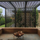 Unique Laser Cut Sensational Outdoor Sunshade Screen | Beautiful Decorative Metal Privacy Panel | Made in Canada – Model # PP585-Taimco