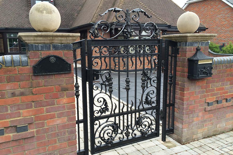 Venus Wrought iron Gates – Single Side Metal Gate Classic Design Gate | Made in Canada – Model # 263-Taimco