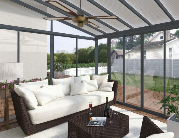 Wall Mounted Sunroom 13' X 14' - Model # SUNR4353-Taimco