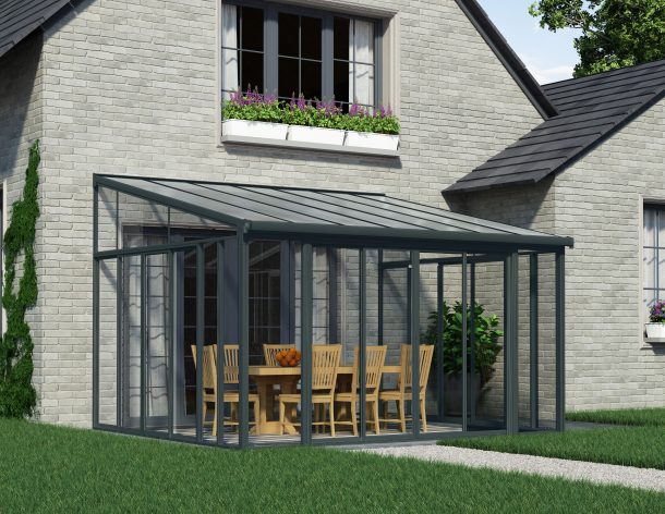 Wall Mounted Sunroom 13' X 14' - Model # SUNR4353-Taimco