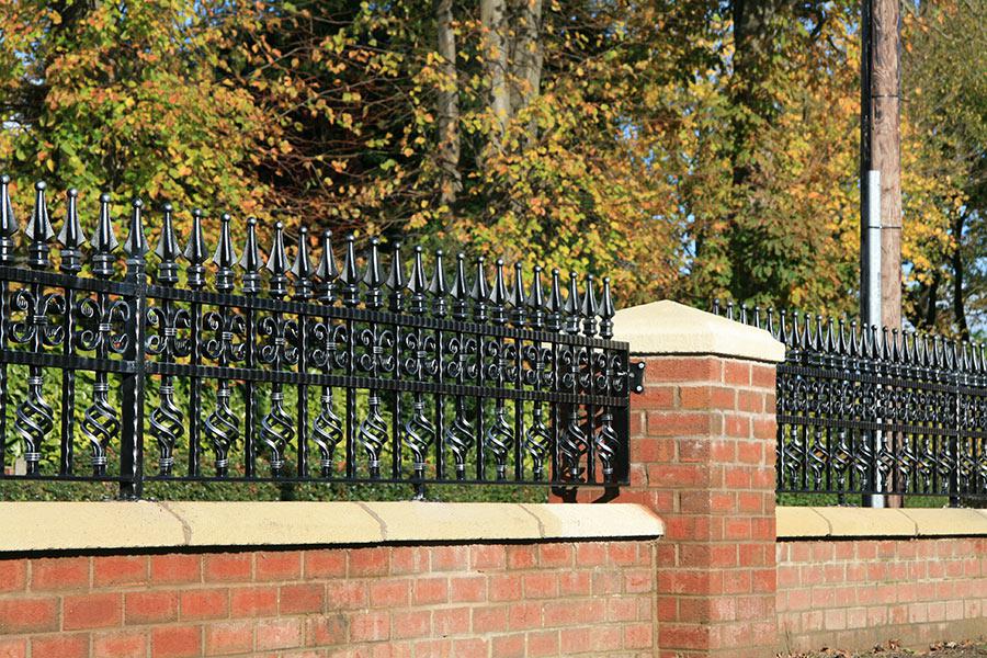 Wrought Iron all Top & Garden Railing - Wrought Iron Fence | Heavy Duty Metal Fence | Made in Canada – Model # FP930-Taimco