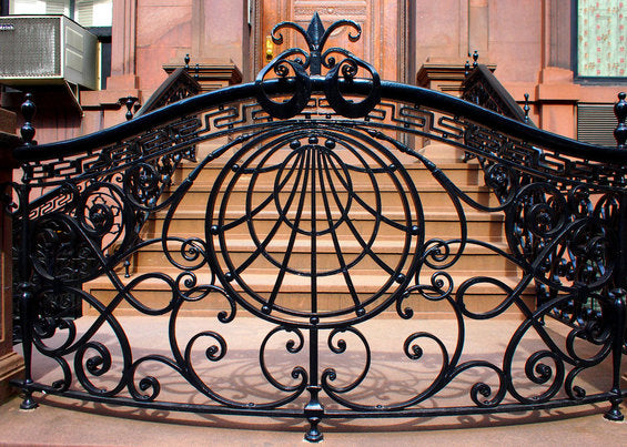 Wrought Iron Balcony Railing Aphrodite Juliet Design - Railing Balcony Panels - Decorative Heritage Style Rail - Made in Canada - Model # DRP971-Taimco