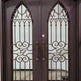 Wrought Iron Door | Arched Top With kickplate | Model # IWD 1054-Taimco