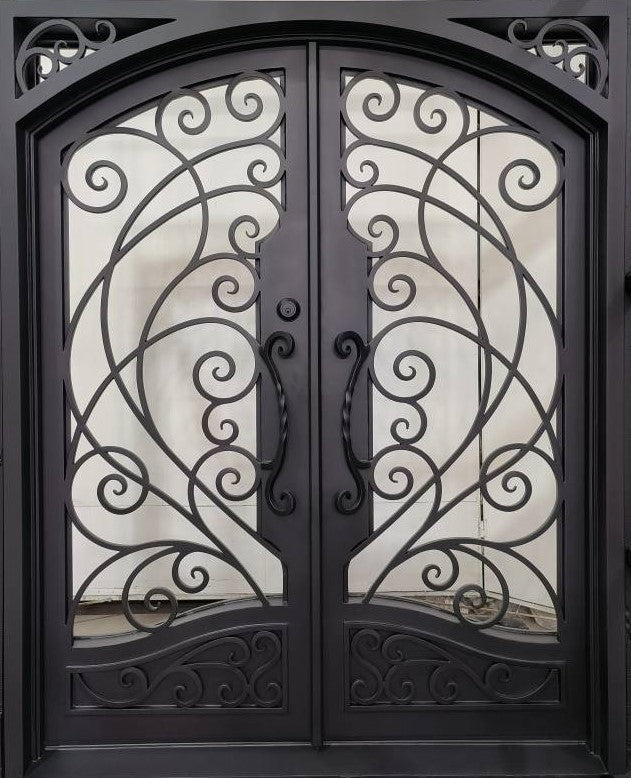 Wrought Iron Door | Square Top With kickplate | Model # IWD 1007-Taimco