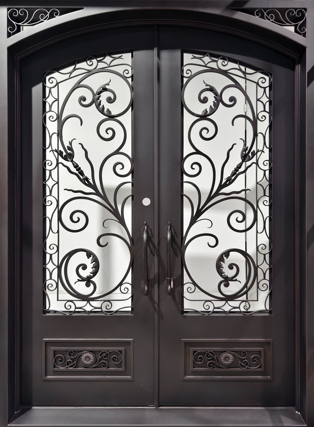 Wrought Iron Door | Square Top With kickplate | Model # IWD 1011-Taimco