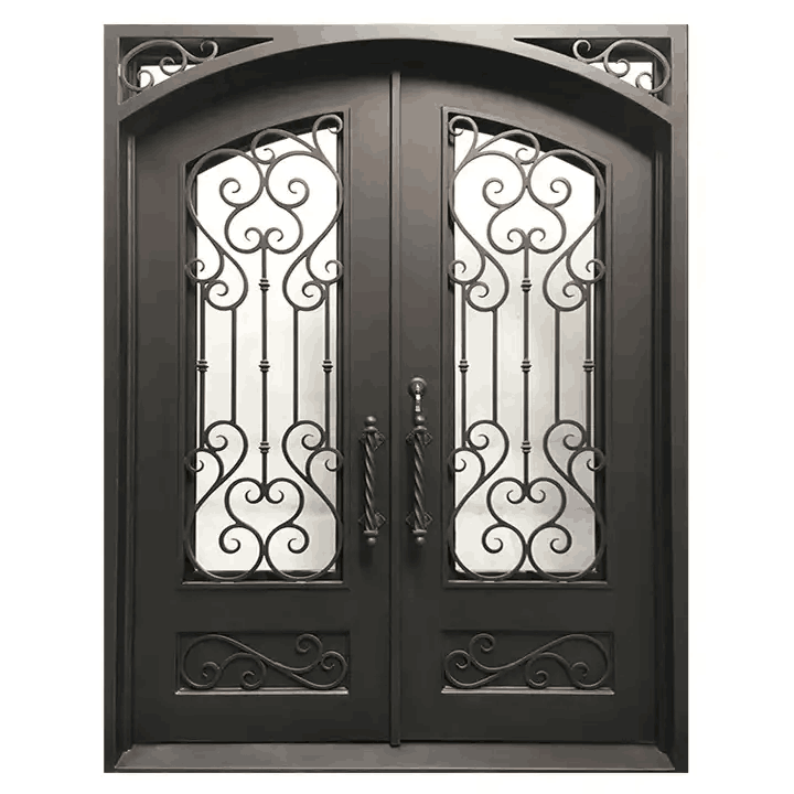 Wrought Iron Door | Square Top With kickplate | Model # IWD 963-Taimco