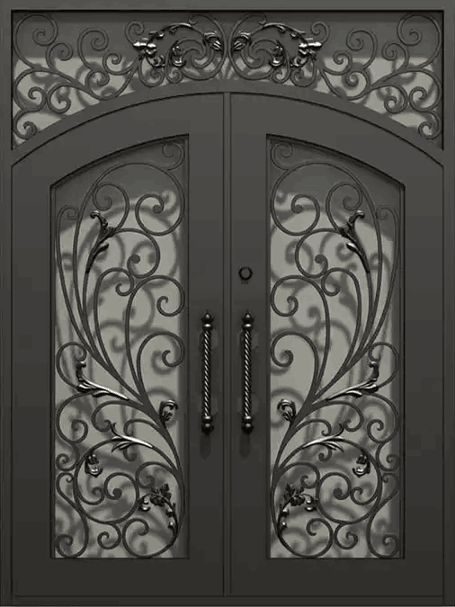 Wrought Iron Door | Square Top With kickplate | Model # IWD 969-Taimco