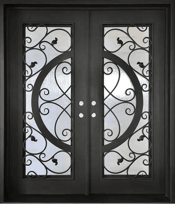 Wrought Iron Door | Square Top With kickplate | Model # IWD 970-Taimco