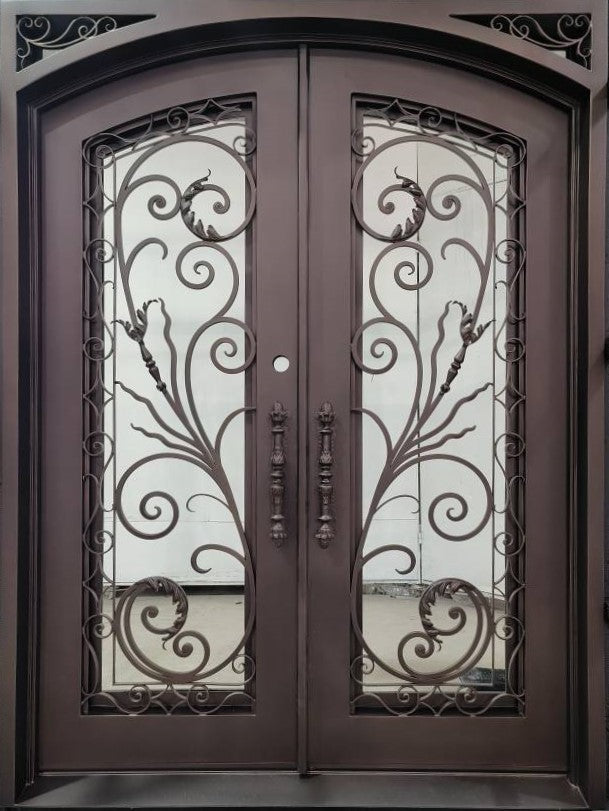 Wrought Iron Door | Square Top With kickplate | Model # IWD 978-Taimco