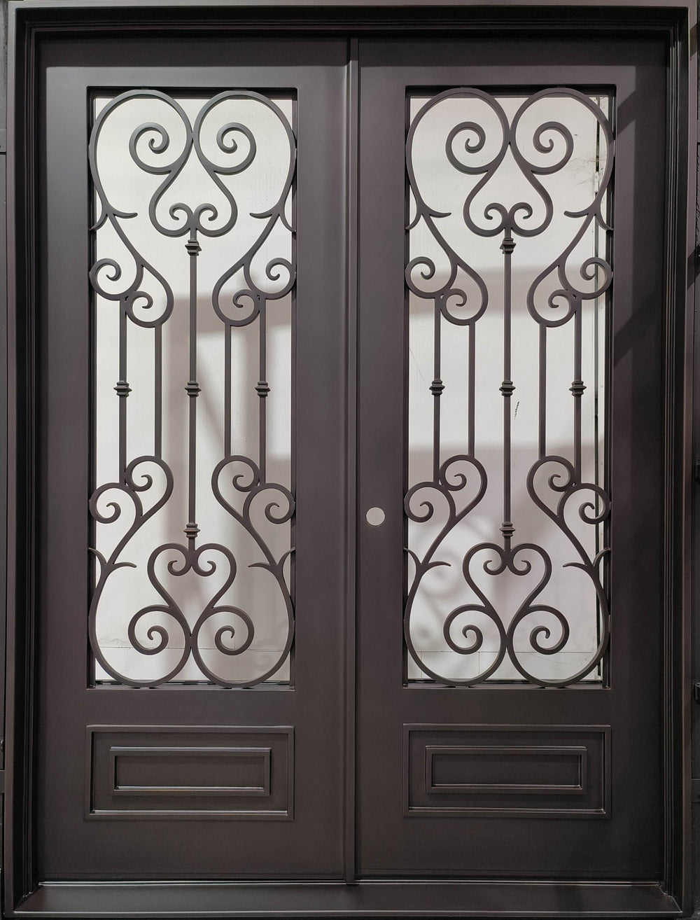 Wrought Iron Door | Square Top With kickplate | Model # IWD 981-Taimco