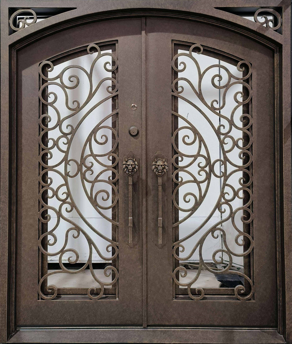 Wrought Iron Door | Square Top With kickplate | Model # IWD 988-Taimco