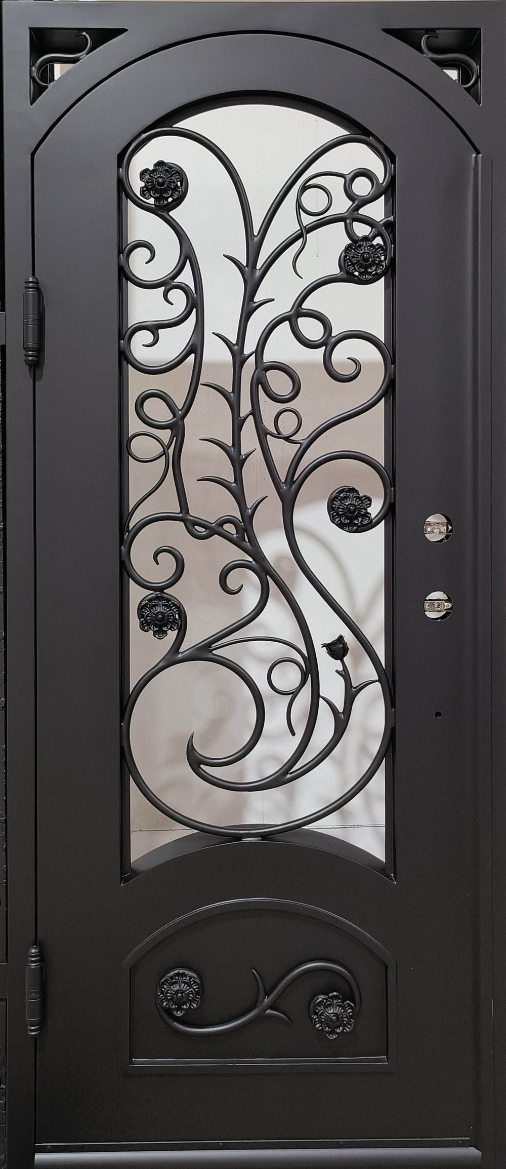 Wrought Iron Door | Square Top With kickplate | Model # IWD 989-Taimco