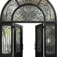 Wrought Iron Double Swing Front Door | Arched Top | Model # IWD 964-Taimco