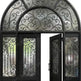 Wrought Iron Double Swing Front Door | Arched Top | Model # IWD 964-Taimco