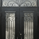 Wrought Iron Double Swing Front Door | Arched Top | Model # IWD 965-Taimco