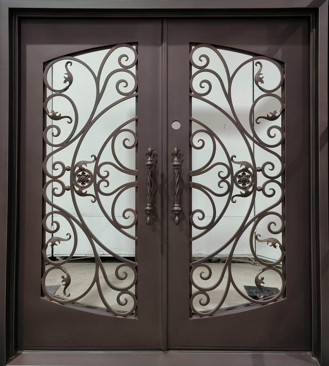 Wrought Iron Double Swing Front Door | Model # IWD 896-Taimco