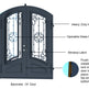 Wrought Iron Double Swing Front Door | Rosa Arched exterior Door | Model # IWD 959-Taimco