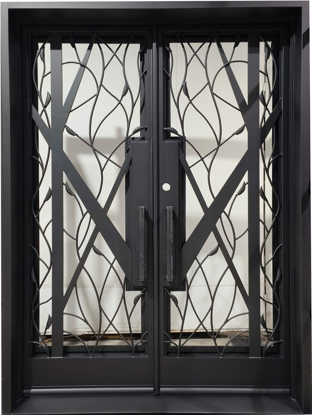 Wrought Iron Vatican Iron Door | Square Top With kickplate | Model # IWD 972-Taimco