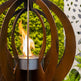 Zen Fireball-Ethanol Burner - Fire Pit Sculpture - Outdoor and Indoor Sculpture - Metal Art Decorative Peace | Metal Art Accent - Model # MA1161-Taimco