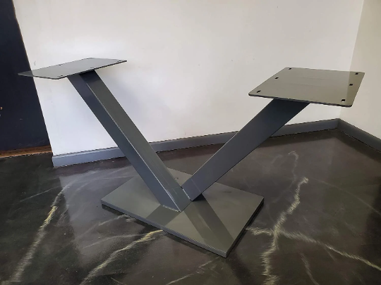 Gorgeous V shape Design Steel Table Legs| Stunning Decorative Art Steel Table Legs for Home, Dining Table, &amp; Kitchen Table| Made in Canada – Model # TL629