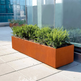Simplistic Rectangular Steel Planters |Classic Garden Planters Pots for Indoor, Outdoor &amp; Commercial Use| Made in Canada –Model # P602