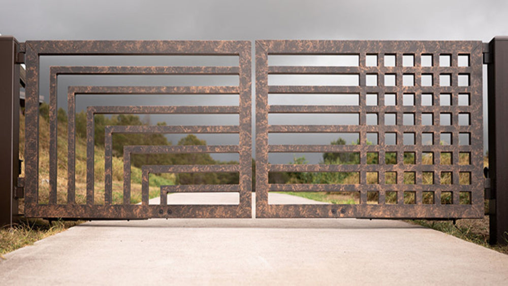 Weavers Loom Steel Driveway Gate | Model # 101