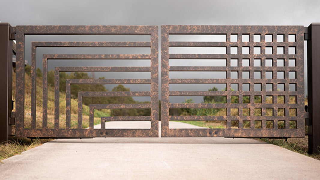 Weavers Loom Steel Driveway Gate | Model # 101