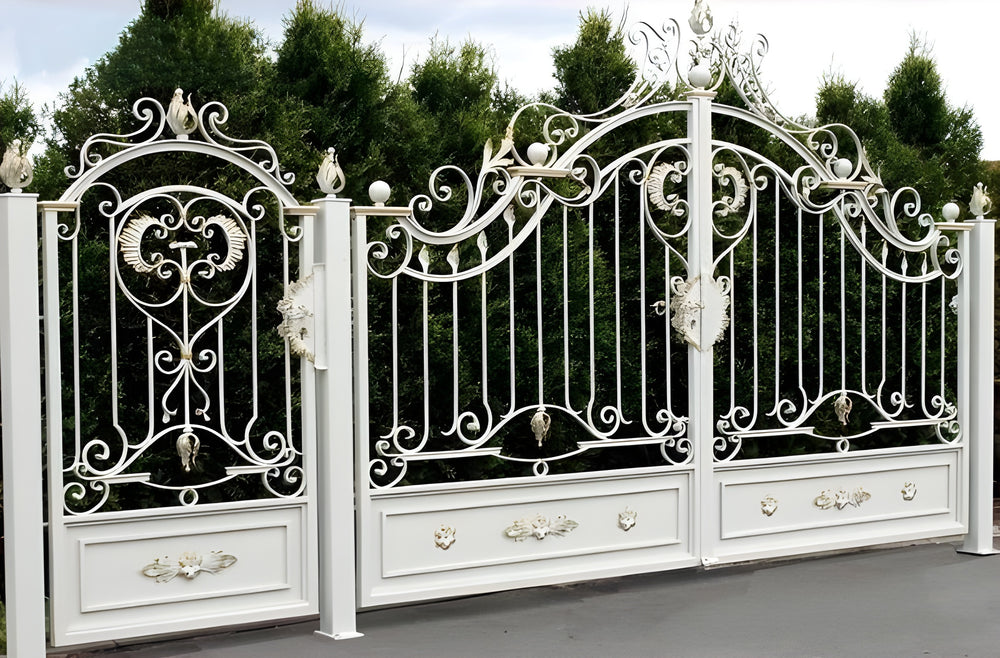 Royal Majestic Design Driveway Gate | Heavy Duty Wrought Iron Entrance Gate | Model # 082