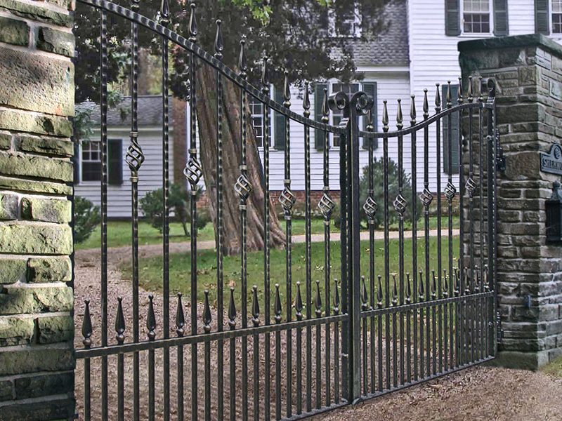 Salisbury Wrought Iron Gates | Model # 146-Taimco