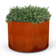 Beautiful Round Design Steel Planter| Classic Garden Planters Pots for Indoor &amp; Outdoor Use| Made in Canada –Model # P604