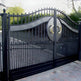 Classic Modern Strong Fence Iron Block Metal Gate | Custom Fabrication Heavy Duty Driveway Gate |Made in Canada– Model # 138