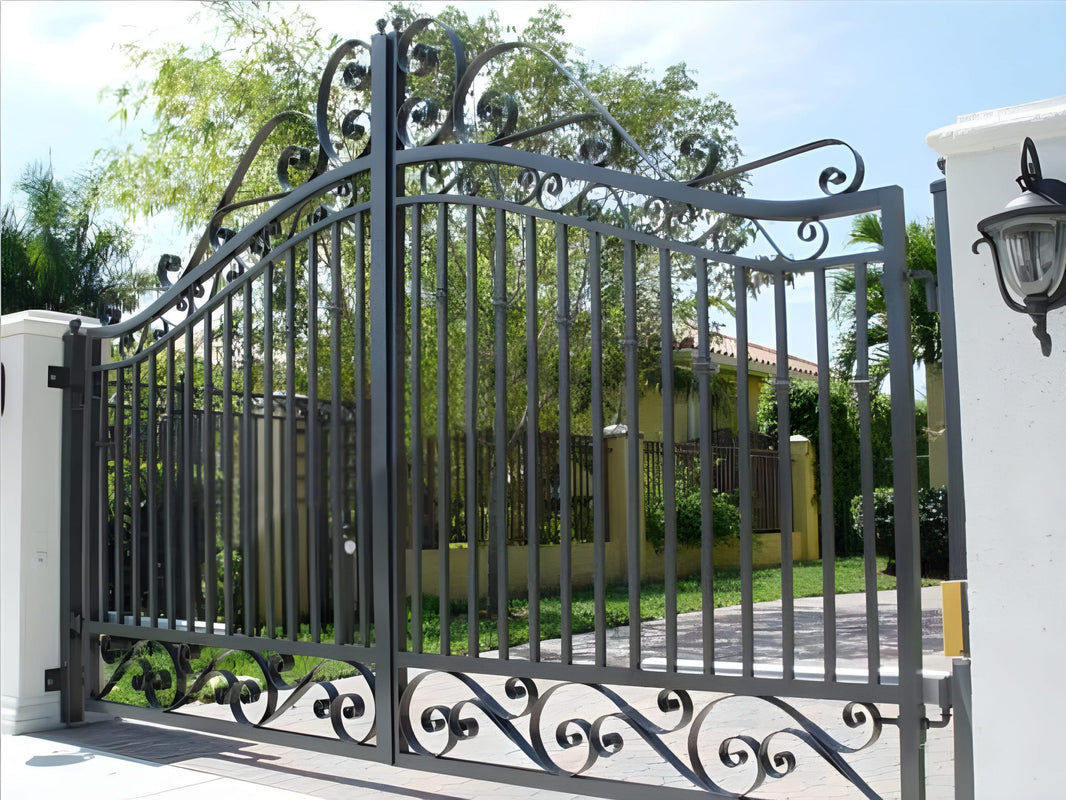 Stylish &amp; Unique Entrance Gate | Dual Swing Metal Entry Gate | Made in Canada – Model # 123