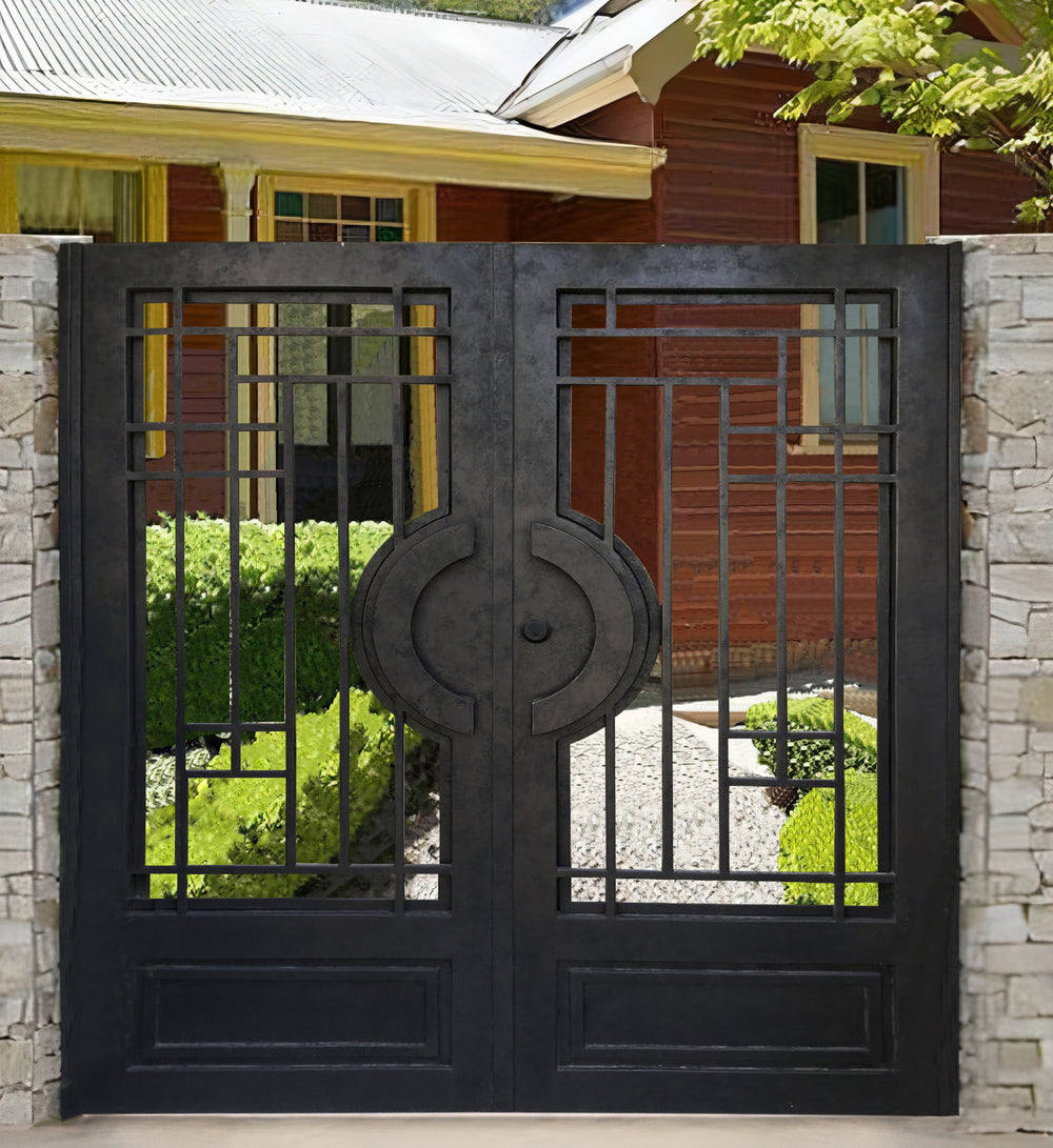 Stunning Fence &amp; Lock Design Metal Garden Gate | Modern Fabrication Metal Yard Side Gate | Made in Canada – Model # 320