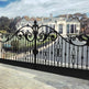 Luxurious Royal Majestic Modern Art Metal Entry Gate | Wrought Iron Gate Custom Fabrication Driveway Gate | Made in Canada – Model 177