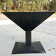 Wine Glass Design Square Fire Pit | Portable Solid Steel Fire Wood Bowl |Made in Canada – Model # WBFP650