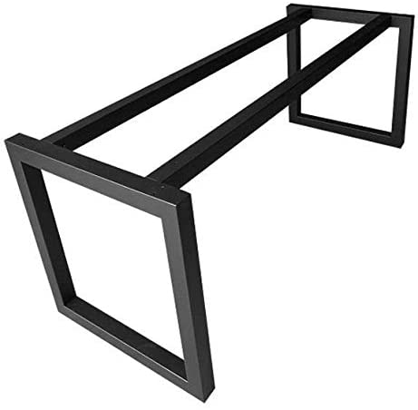 Super Modern Rectangular Shape Base Frame Legs | Unique Decorative Art Steel Table Legs for Home, Desk Table, Office &amp; Kitchen| Made in Canada – Model # TL608