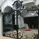Royal Majestic Geometric Design Driveway Gate| Modern Metal Art Spiral Vintage Entry Gate | Made in Canada – Model # 136