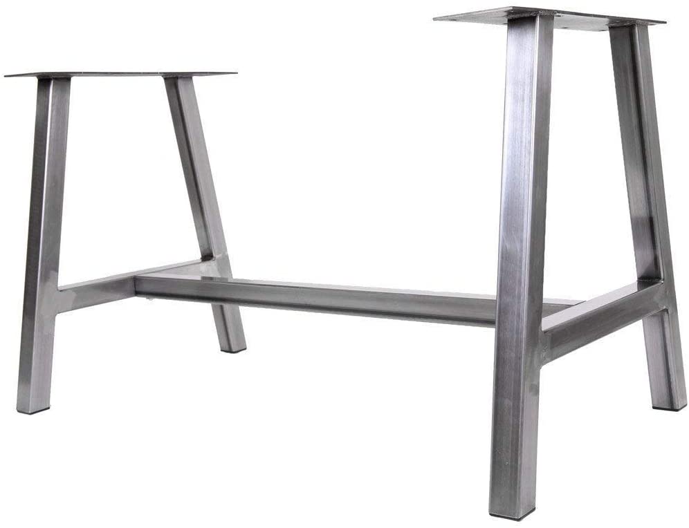 Modern A-shaped Industrial Style Base Frame Legs| Beautiful Art Steel Table Legs for Home, Desk Table, Office &amp; Kitchen| Made in Canada – Model # TL602