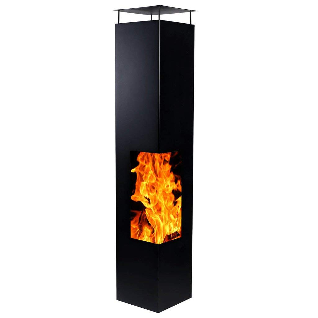 Unique Tower Design Wood Burning Fire Pit | Classic Custom Fabrication Wood Burning Fire Pit | Made in Canada – Model # WBFP859