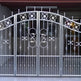 Royal Spiral Design Metal Garden Gate | Unique Wrought Iron Entrance Gate | Made in Canada – Model # 250