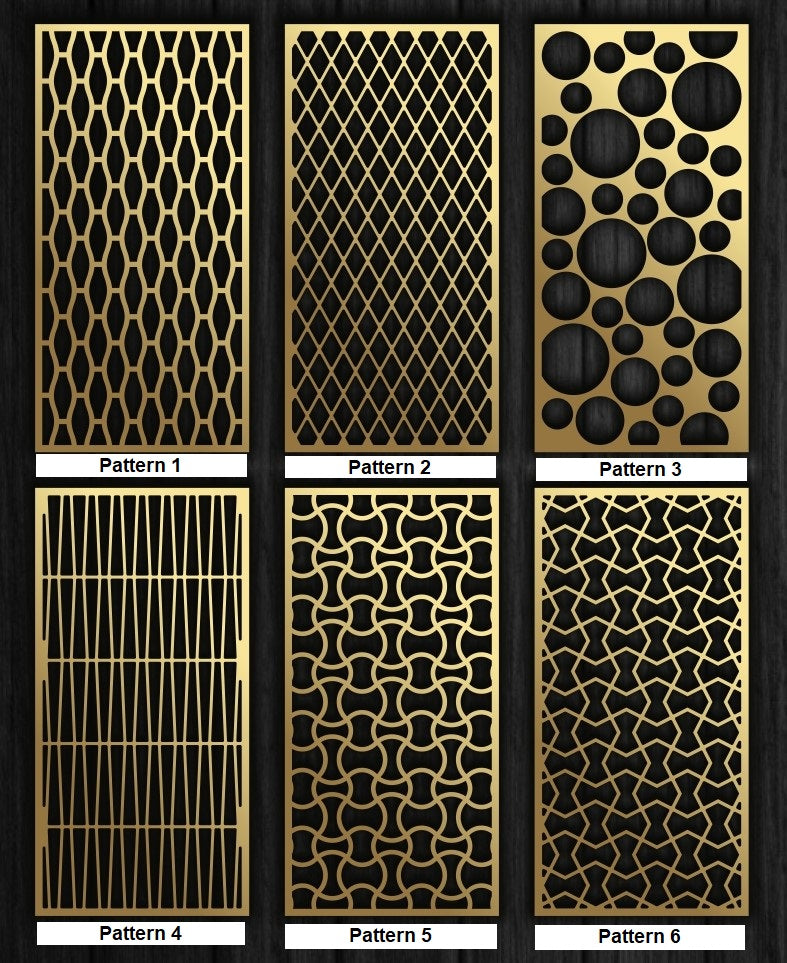 Simple Ornament Plasma Cut Fence Panels | 6 Different Patterns - Heavy Duty Metal Fence | Made in Canada – Model # FP941