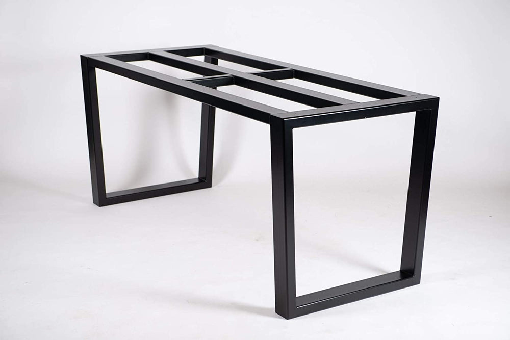 Modern Trapezium Shape Table Base Frame | Classical Unique Art Steel Table Legs for Sitting table, Desk Table, Coffee Table, Office &amp; Kitchen| Made in Canada – Model # TL611